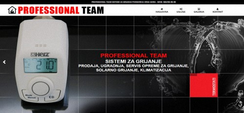 PROFESSIONAL TEAM SISTEMI ZA GRIJANJE PODGORICA